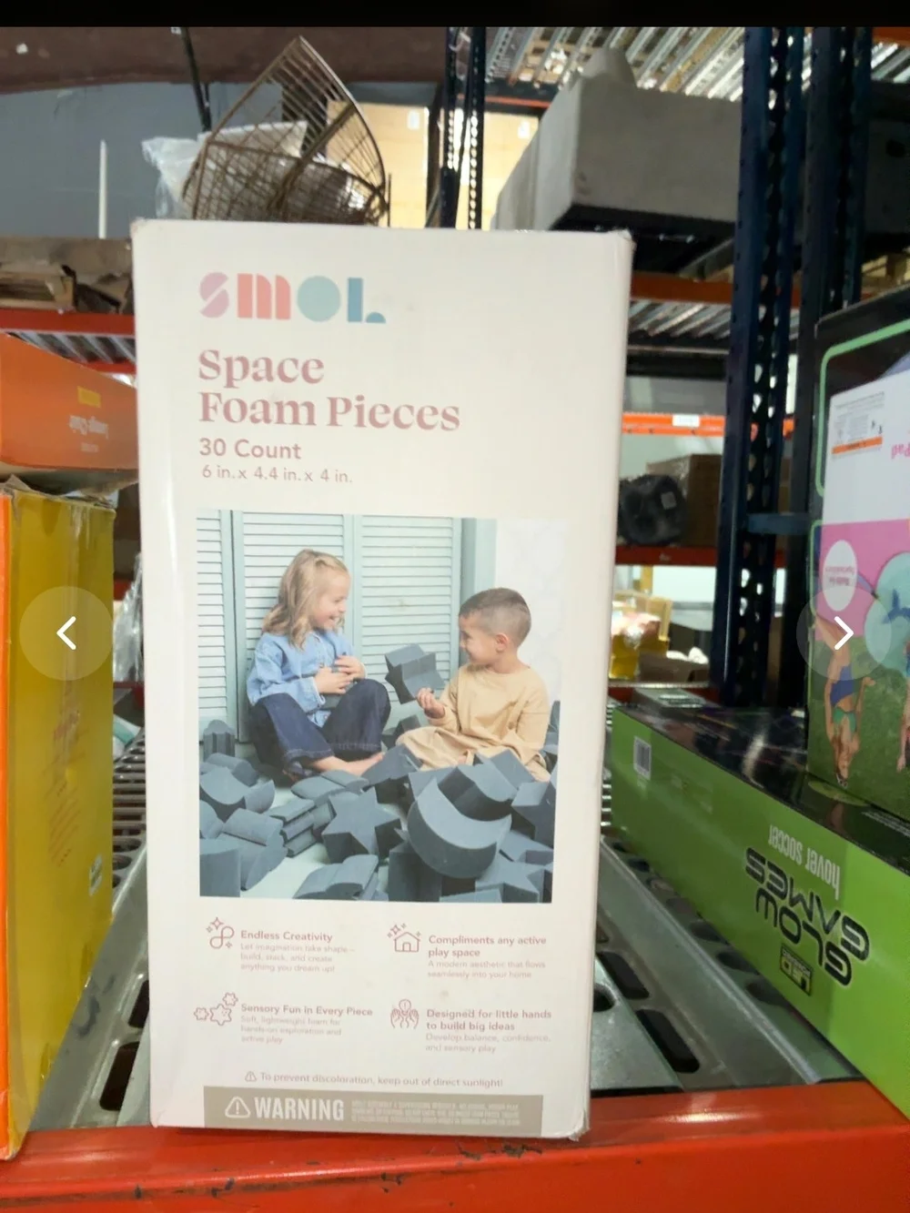 Space Foam Pieces - Gray Foam Building Set for Kids